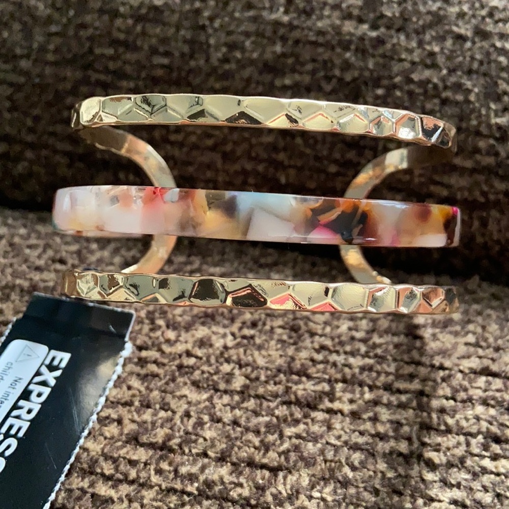 Gold cuff bracelet- brand new